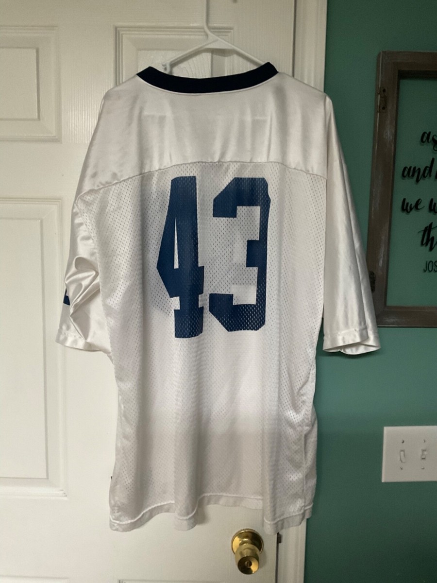 Vintage Men's Adult Nike Football Jersey #43 White/Blue Size XXL