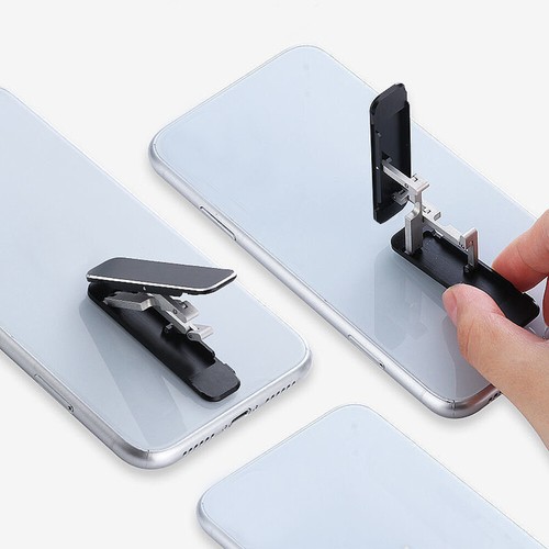 1 x Mini Aluminum Portable Folding Desk Mount Holder Bracket Mobile Phone Stand - Picture 4 of 15