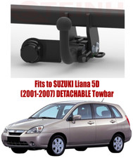 Abnehmbarer Anhängerkupplung Für SUZUKI Liana 5D (2001-2007) & 13-Pin-Kit - S394