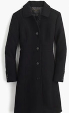 Nwot-10-j.crew Classic Lady Day Coat In Italian Double-cloth Wool With Thinsulat