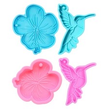 Making Mold Epoxy Craft Hanging Hummingbird Bird Silicone Material Keychain Mold