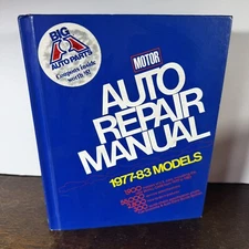 Vtg Automotive Maintenance Book Motor Auto Repair Manual 1977-1983 American Cars