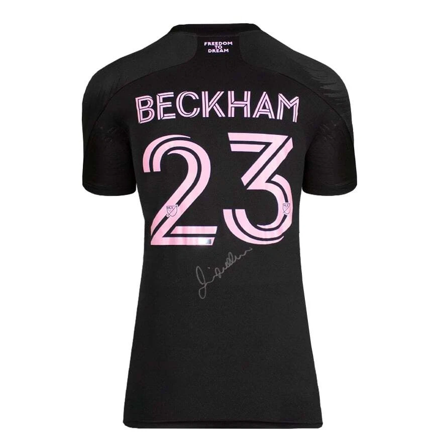 David Beckham Signed Inter Miami CF Shirt Away 2021 22 Autograph