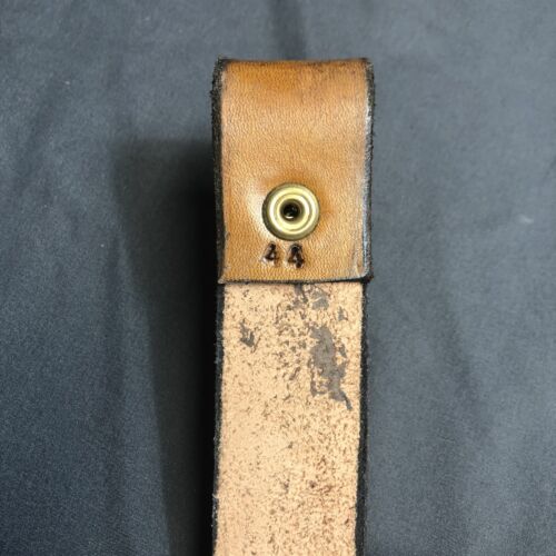 Leather Belt Mens 44 Fits 41-47 Western Country Cowboy Hand Tooled Embossed USA - Picture 5 of 7