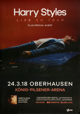 Harry Styles - Live In, Oberhausen 2018 | Konzertplakat | Poster