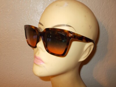 Tom Ford Selby TF 952 53P Havana Frame Blue Peach Fade  display picture 1