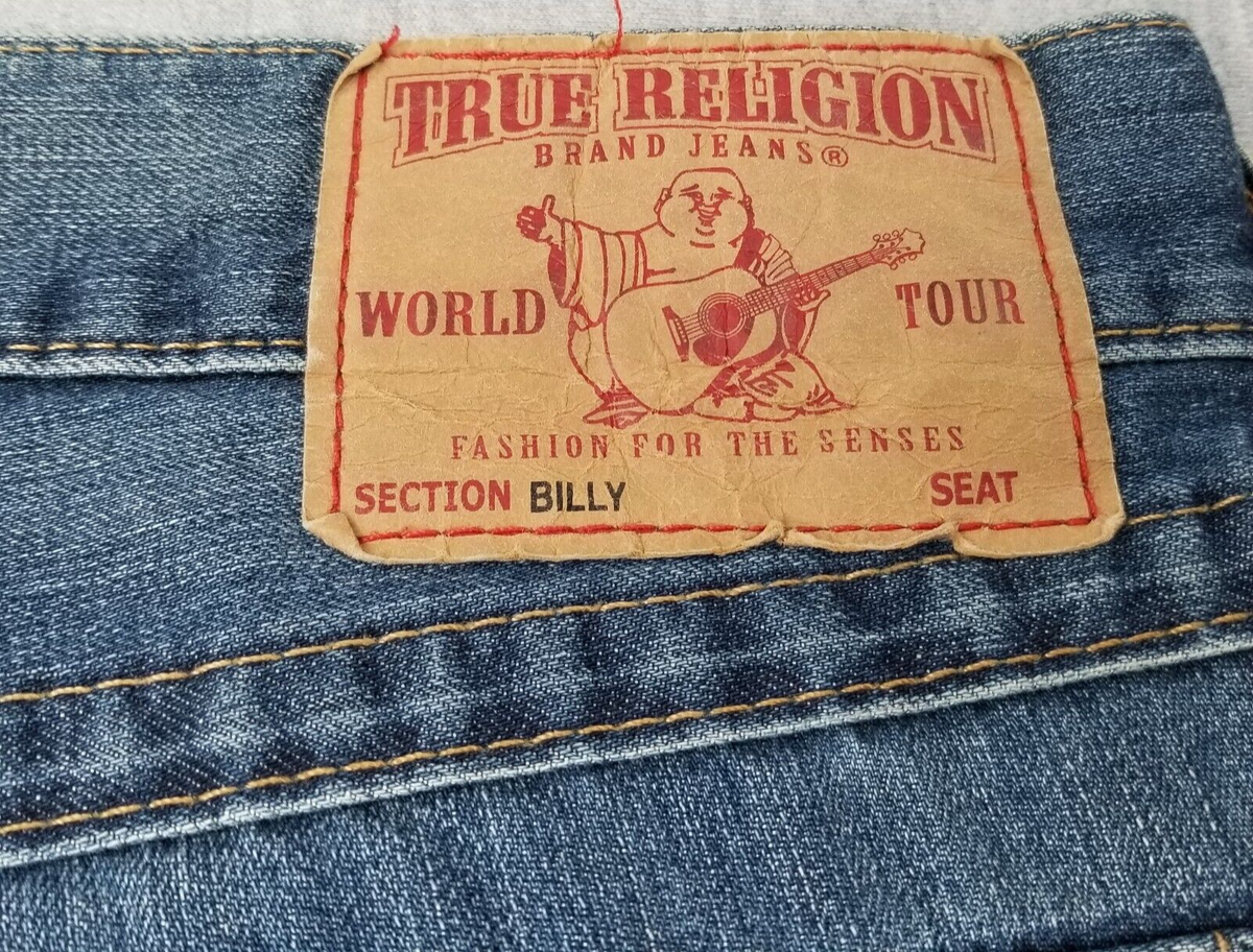 True Religion Jeans Men's 36x32 Billy Boot Cut Flap Pocket