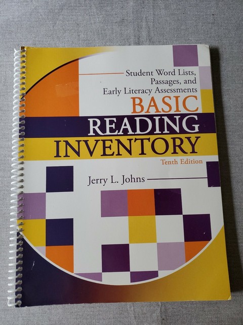 Basic Reading Inventory Student Booklet Student Word Lists Passages Basic reading inventory student booklet student word lists passages