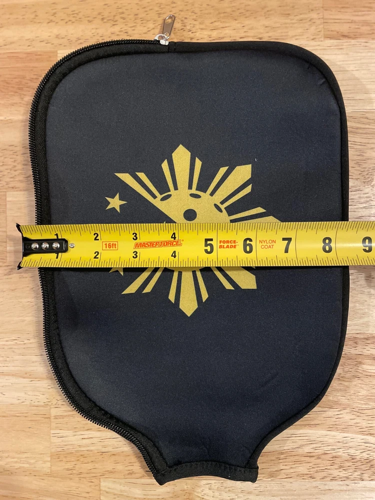 Pickleball Paddle Cover Black Universal Case Size