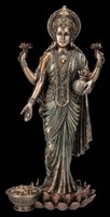 Lakshmi Figur - GöTtin Des GlüCks & Wohlstands - Veronese Deko Statue Hinduismus