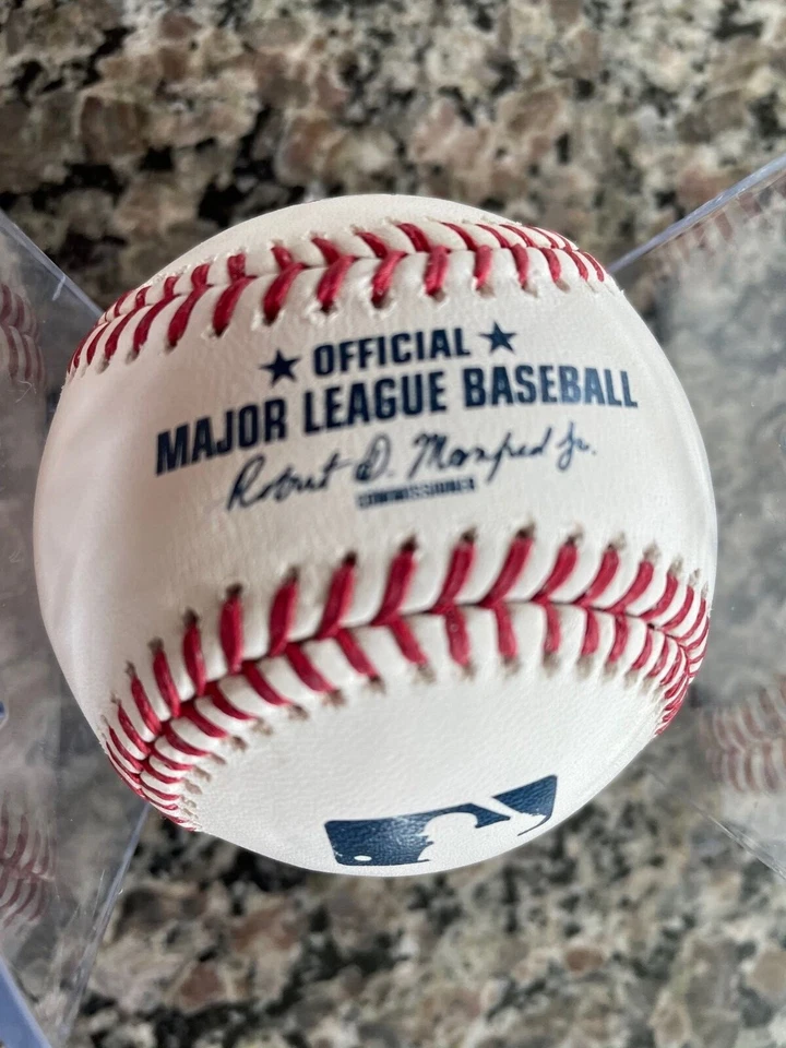 Mike Devereaux Atlanta Braves 1995 NLCS MVP FIRMADO BÉISBOL DE LAS GRANDES LIGAS Foto 2 de 4