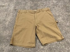 Carhartt Carpenter Shorts Men's 40 Brown Relaxed Fit Canvas Durable Work Wear