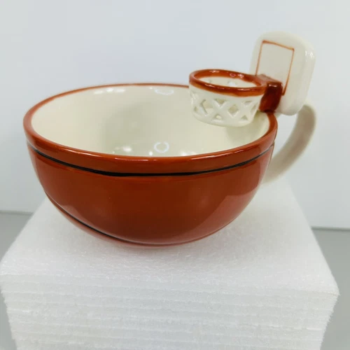 Max'is Creations Basketball Cup Bowl The Mug With A Hoop Sports Novelty 16 Ounce