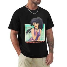 T-shirt Kimagure Orange Road Madoka Ayukawa nera personalizzata magliette vintage