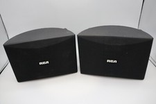 PAIR OF RCA SP1025 SPEAKERS BLACK 7" x 5" x 4"- Not working- FOR PARTS