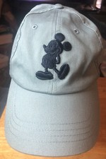 Mickey Mouse Hat Embroidered Cap Strap Back Adjustable Disney Parks Teal Cotton