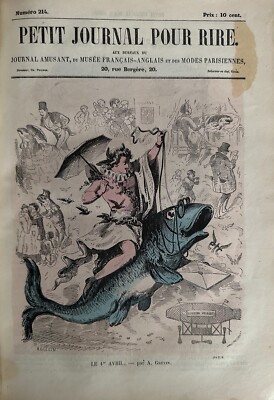 Klein Journal Für Rire Nr. 214 Der 1er April Von Grévin -nos Junioren By Randon