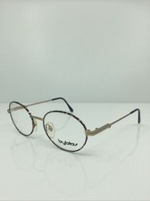New Vintage Byblos 589 Round Eyeglasses C. 3122 Tiger Tortoise w/ Gold 52-18mm