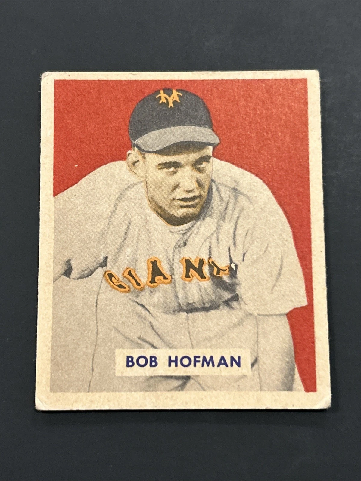 1949 Bowman - Bobby Hofman #223 Gray Back (RC) High # EX