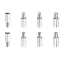 M4x10+6mm Album Scrapbook Extension Posts Extension Screw Stainless Steel 8Pcs