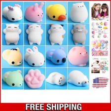 Soft and Adorable 16 Pcs Mochi Animal Toys - Fun Stress Relief for Children