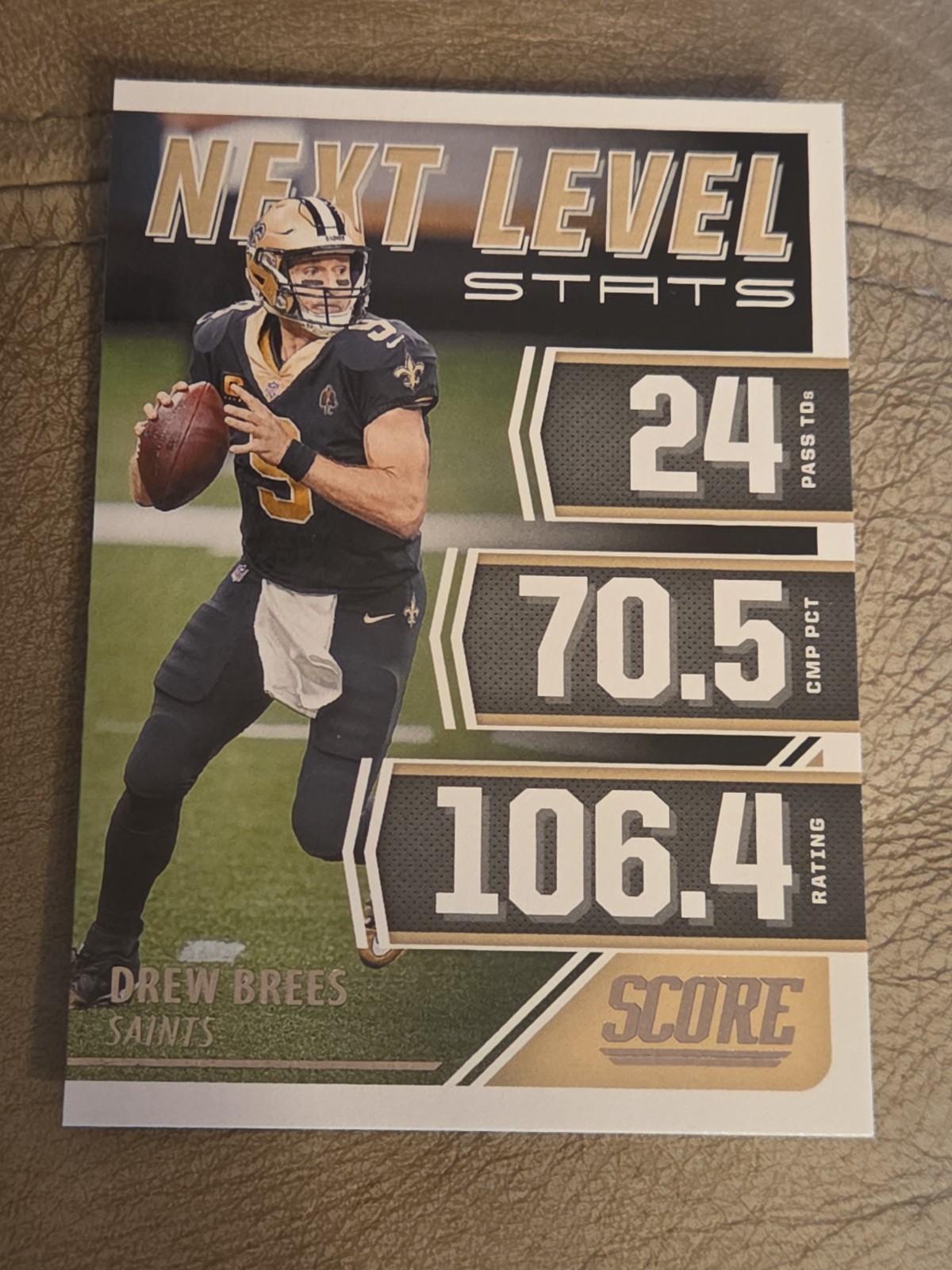 2021 Panini Score Next Level Stats Drew Brees #NL7 New Orleans Saints