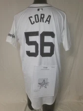 JOEY CORA DETROIT TIGERS 2024 GAME USED AUTOGRAPH JERSEY 