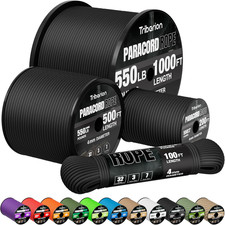 Paracord Rope 550 Lb - 100Ft 5/32" Parachute Cord 4MM 7-Strand Para Cord - Heavy