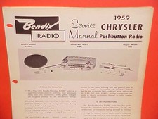 1959 Chrysler Windsor 300e New Yorker Convertible Bendix Radio Service Manual 1 1959 Chrysler Windsor 300e New Yorker Convertible Bendix Radio Service Manual 1