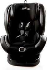 SPARCO SIÈGE Enfant Rotatif Groupe 0+/1/2/3 (0/36KG) Noir/Gris ISOFIX