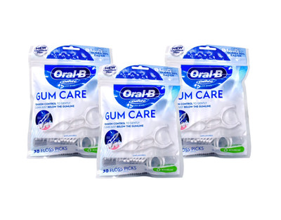 Oral-B Glide Zahnfleischpflege Zahnseide Picks 30er Pack - 3 PACKUNGEN - Tracked 48 Versand