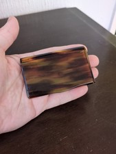 Vintage Cigarette Case Art Deco 1930s Faux Tortoiseshell Celluloid Plastic 30s