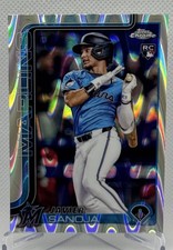 2025 Topps Chrome - Javier Sanoja #76 RayWave Refractor (RC)
