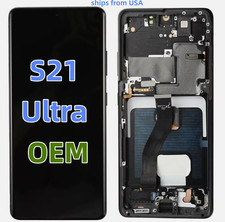 OEM For Samsung Galaxy S21 Ultra LCD Display screen Digitiger Frame Assembly USA