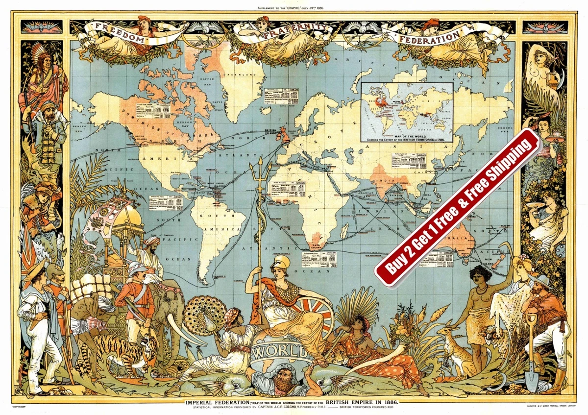 Vintage Reproduction Antique World Wall Maps for sale | eBay