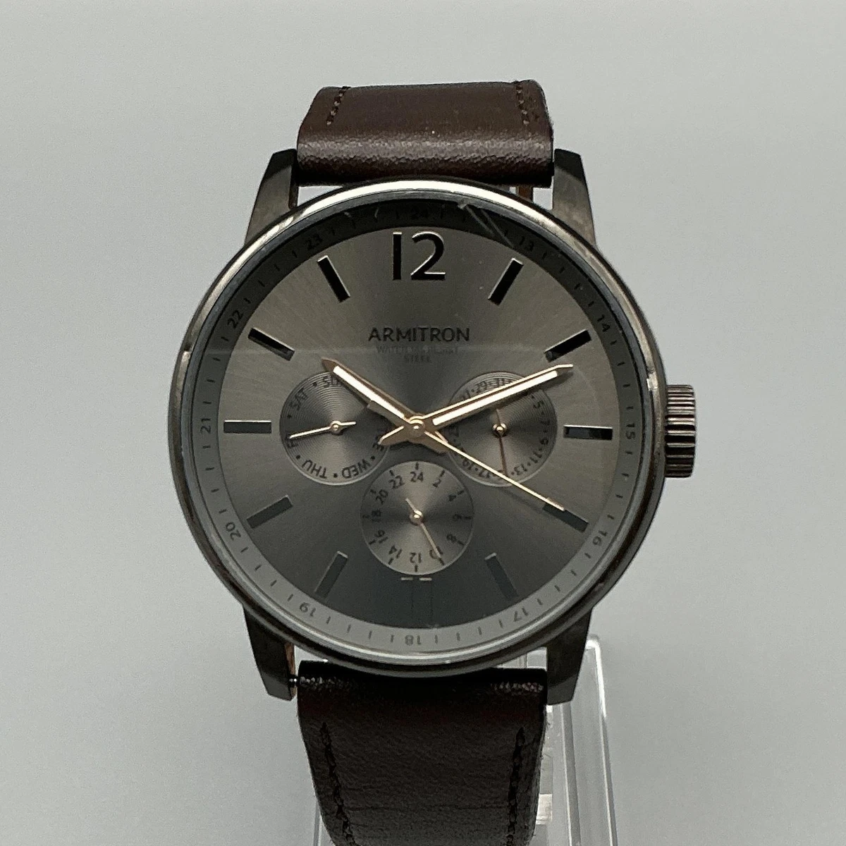 Armitron 20/5425BKTTWM Men\'s 45MM Stainless Steel Black Dial 165Feet WR Watch Armitron Watch Men - Etsy New Zealand main image 4