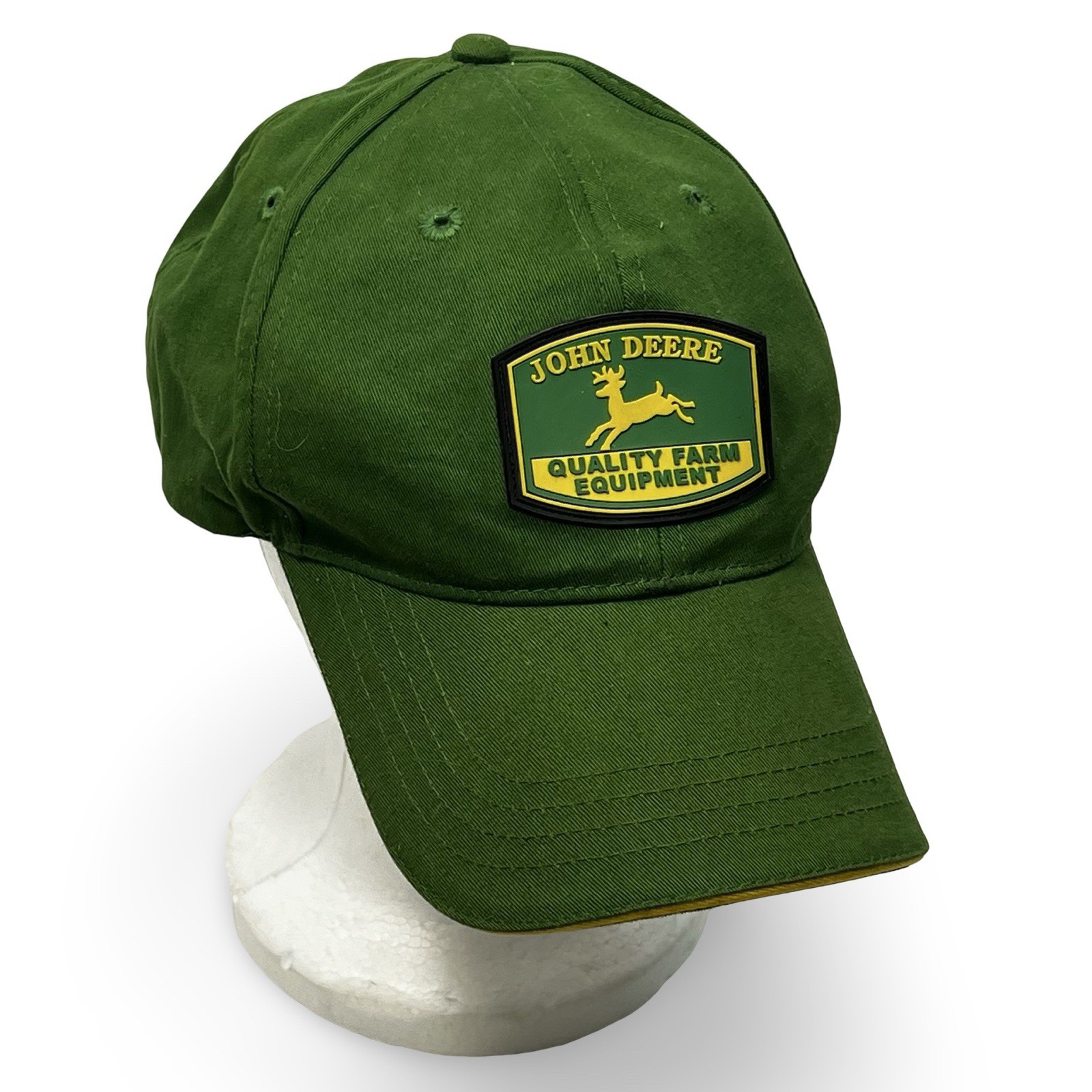 John Deere Quality Farm Equipment Adjustable Strap Back Baseball Hat Green image 3