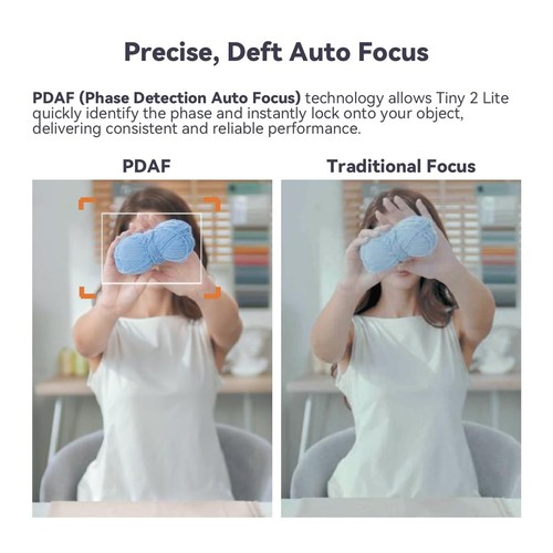 Tiny 2 Lite KI-Powered 4K UHD PTZ Webcam, 1/2" CMOS 4X Digital Zoom AI Auto Tr... - Bild 8 von 9