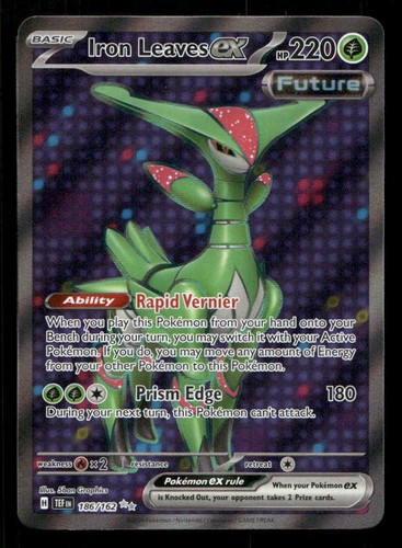 Iron Leaves ex Holo Temporal Forces 186/162 NM Pokemon