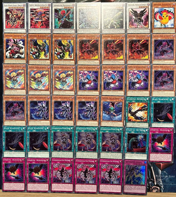 Yu-Gi-Oh! 5D, Blackwing, Schwarzflügel Deck - Deutsch / Englisch  Top Zustand