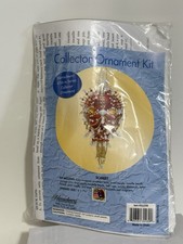 HERRSCHNERS COLLECTOR CHRISTMAS ORNAMENT KIT "SCARLET" RED GOLD  WHITE