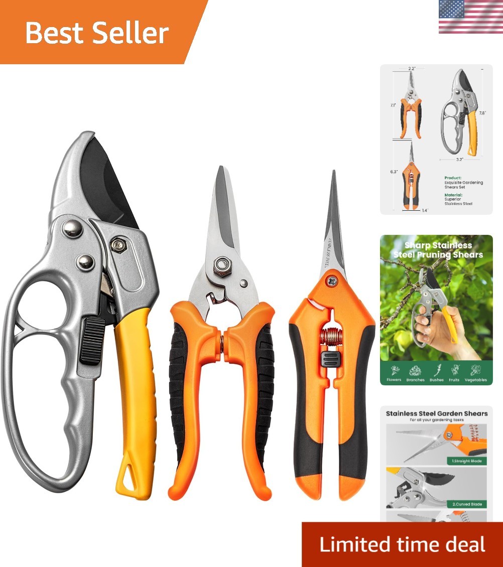 Multi-Purpose Garden Scissors - Durable Pruning Tools for Efficient Trimming