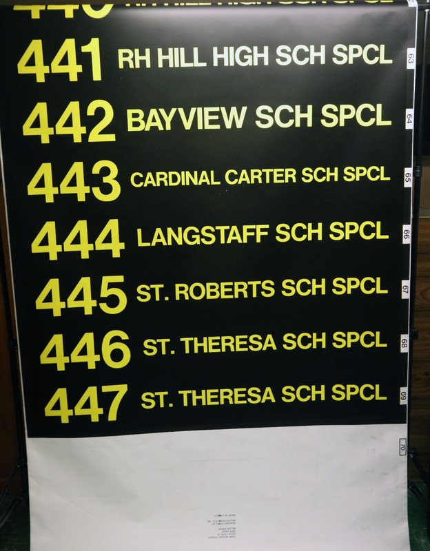 York Canada Bus Rollsign