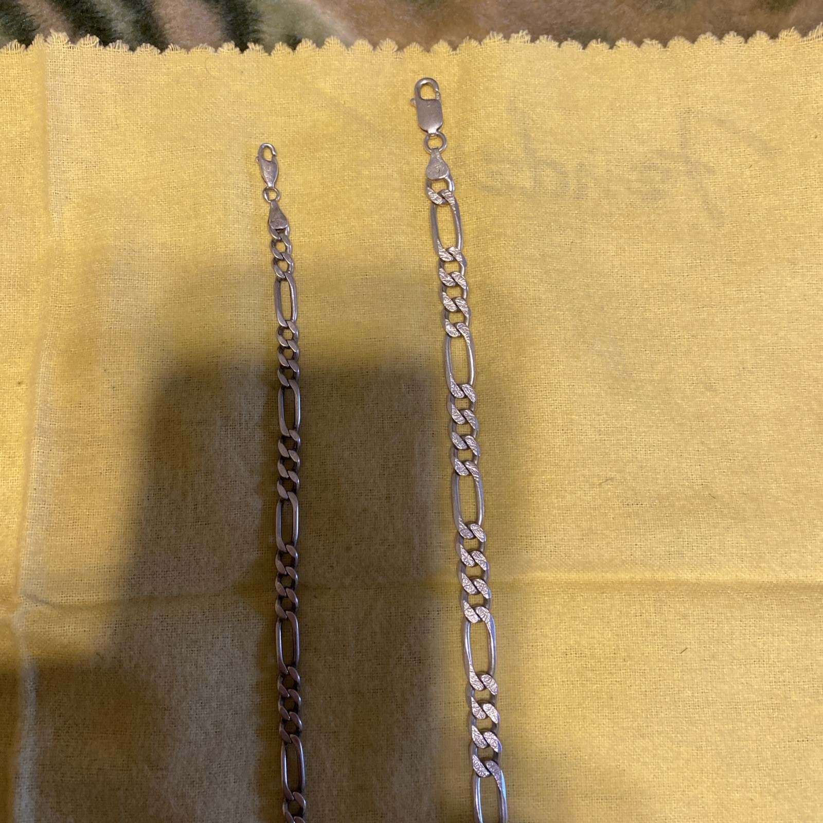 Solid 925 sterling silver chain & Bracelet Set (x… - image 7