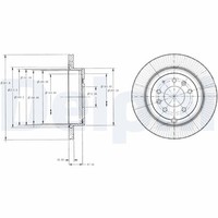 2X Delphi Bremsscheibe BG4336 FüR Ford USA Mazda
