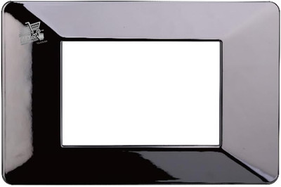 Chrome 3 Seater Plate Compatible Vimar Plana Support Switches Technopolyme