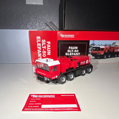 Mammoet Collectibles Faun SLT-50 Elefant 1:50 Diecast ALE Livery 410301-000 twh
