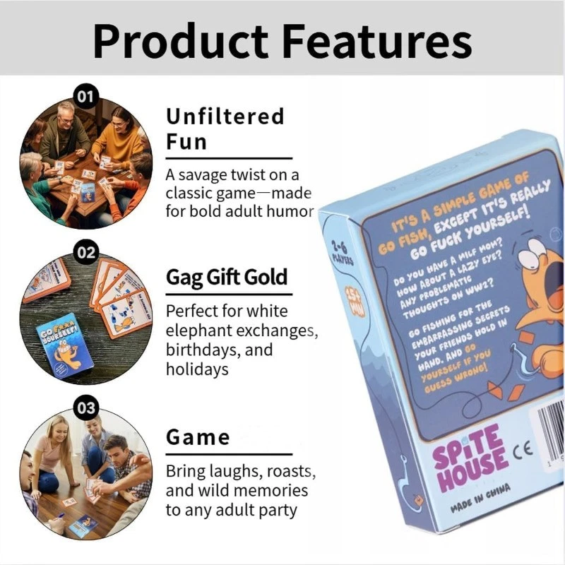 Go F**k Yourself The Adult Go Fish GaGN You've Always Wanted Hilarious Card GaKU - Image 3 of 4