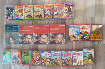23x Hörspiel Kassetten - Wendy, Harry Potter, Disney - Kinder MC Sammlung