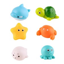 No Hole Animal Bathtub Toys Baby Bath Tub Toys for Toddlers Boys Girls , Mold...